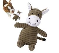 Dog Stuffed Animals Chew Toy - Animal Dog Toys | Dog Plush Toys for Aggressive Chewers | Donkey Interactive Dog Toys | Plush Doll Dog Squeak Toys | Plush Dog Toy | Puppy Toys for Boredom Pet Supplies