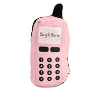 Dog Stuffed Animals Chew Toy, Cell Phone Dog Toy Dog Plush Sounding Toy Squeaky Dog Chew Toys Puppy Kitten Molar Toy Interactive Dog Toys for Hide and Seek (Pink)