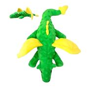 Dog Stuffed Animals Chew Toy | Green Plush Cartoon Dogs Squeaky Toys in Dinosaur Shape | Innovative Training Supplies, Soft Multifunctional Dog Stuffed Toys for Pet Shop
