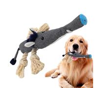 Dog Stuffed Animals Chew Toy,Squeaky Sound Animal Shape Bite-Resistant Rope Toy | Squeak Interactive Dog Plush For Puppy Teething, For Small, Medium, Large