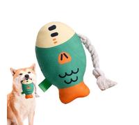 Dog Stuffed Chew Toy | Plush Squeaky Toys Puffhead Fish Chew Toys,Wear-Resistant Teeth Toy Interactive Dog Toys for Pet & Inside Dog