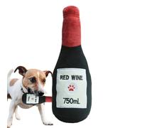 Dog Stuffed Chew Toy, Squeaky, Simulated Beer Shape, Bite-Resistant Toy, Chattering Chew Toy, Plush Interactive Dog Toys For Small, Medium, Large Dogs, Behavioral Training
