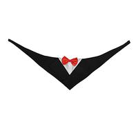 Dog Suit Bow Tie Shirt Bandana Set Formal Wedding Party Polyester Comfortable Soft Lightweight for Medium Large Dogs Teddy Beagle Poodle Pit Bull Labrador Golden Retriever (M)