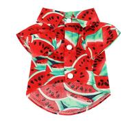 Dog Summer Shirt | Skin - Friendly & Breathable Polyester | Cute Fruit Pattern Pet Clothing for Spring/Summer | Machine Washable, No Color Loss (M)