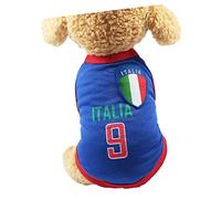 Dog Summer Vest Soft Breathable World Cup T Shirt for Dogs, Vivid and Charming, Suitable for Sports and Play in Summer, Material: Polyester (#6)