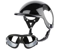 Dog Sun Glasses, Portable, Breathable Sun Glasses for Blocking Sunlight,Adjustable Breathable Pet Head Gear with Goggles, Wind, Hard Hat for Driving, Motorcycle Riding, Bicycling
