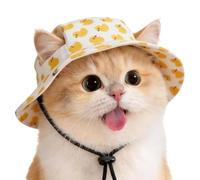 Dog Sun Hat, Adjustable Duck Visor, Ear Holes Bucket Device with Sturdy Build, Premium Quality Pet Aid, Reliable Accessory for Small Medium Large Puppy Kitten Beach Summer Outdoor Walking Hiking