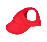 Dog Sun Hat - Adjustable Pet Cap with Ear Holes for Small Large Dogs | Canvas dog sun hat with ear holes and adjustable chin strap offers a secure, comfortable fit for outdoor adventures.