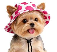 Dog Sun Hat, Adjustable Pet Hat With Ear Holes, Breathable Dog Caps | Pet Hat for Summer Beach Travel Walking Park Kitten Puppy