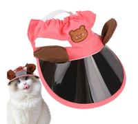 Dog Sun Hat, Kitten Outdoor Caps, Animals Sun Protection Caps, Comfortable and Adjustable Travel Sport Beanie Visor Sunbonnet Outfit for Small Puppy, 50 g
