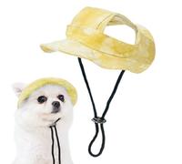 Dog Sun Hat | Summer Summed Sun Gat with Ear Holes Captain Visor Dogs Hats Sun Protection Bucket Hatt Dogg Visor Ears, Summer Wide Brim, UV Rays