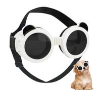 Dog Sunglasses- Anti UV Eye Protection, Clear Pet Goggles | Durable Outdoor Pet Safety Visor, Sturdy Adjustable Strap Fit Material | Vision Aid Eyewear for Small & Medium Canines