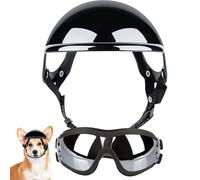 Dog Sunglasses - Dog Goggles with Adjustable Strap | Adjustable Breathable Pet Head Gear with Goggles | Windproof Dog Puppy Sunglasses | Dogs Eyes Protection for Driving Motorcycle Riding
