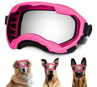 Dog Sunglasses, Dog Goggles with Adjustable Strap UV Protection Winproof Dog Puppy Sunglasses, Suitable for Medium-Large Dog Pet Glasses, Dogs Eyes Protection