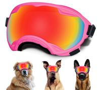 Dog Sunglasses, Dog Goggles with Adjustable Strap UV Protection Winproof Dog Puppy Sunglasses, Suitable for Medium-Large Dog Pet Glasses, Dogs Eyes Protection