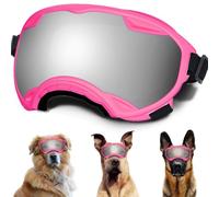 Dog Sunglasses, Dog Goggles with Adjustable Strap UV Protection Winproof Dog Puppy Sunglasses, Suitable for Medium-Large Dog Pet Glasses, Dogs Eyes Protection