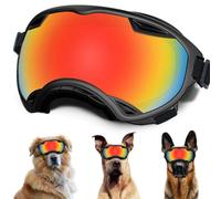 Dog Sunglasses, Dog Goggles with Adjustable Strap UV Protection Winproof Dog Puppy Sunglasses, Suitable for Medium-Large Dog Pet Glasses, Dogs Eyes Protection