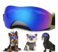 Dog Sunglasses, Dog Goggles with Adjustable Strap, UV Protection, Winproof, Snowproof