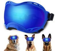 Dog Sunglasses,Doggles Anti-UV Protection,Pet Sunglasses with Adjustable Strap,Suitable for Motorcycle Car Driving Bike Riding Hiking Swimming Wind Dust Fog Dog Eye Protection