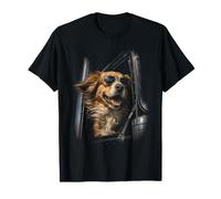 Dog Sunglasses Truck Driving T-Shirt