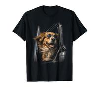 Dog Sunglasses Truck Driving Value Graphic T-Shirt