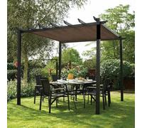 Dog Sunshade Canopy - Waterproof Protection Cover 3x4m Brown Outdoor Shade Cloth for Pergola Heat-Resistant Shelter for Pets and Garden Use