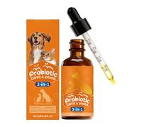Dog Supplements, 60ml Digestive Solution, Digestive Drops, Premium Gut Health Formula for Cats, Pet, Puppy, Dog, Small, Medium, Large Breed, Stomach Relief, Gut Flora Maintenance