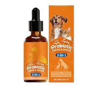 Dog Supplements - 60ml Digestive Solution, Gut Health & Diarrhea Support, Digestive Drops Formula With Dogs, Enzymes & Natural For Cats Pet Puppy Dog Relief Gut Flora Health