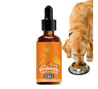 Dog Supplements - 60ml Digestive Support Solution | Digestive Drops - For Stomach Relief Gut Flora Health Dog Small Medium Large Breed Pet Puppy Cats