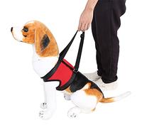 Dog Support Harness, Pet Walking Aid Front and Rear Dog Legs Support Harness Walking Aid Lifting for Old Injured Dogs (Red front legs L)