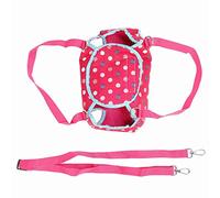 Dog Support Harness Portable Breathable Pet Lift Support for Outdoor Rose Color (XS)