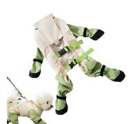 Dog Suspender Boots - Polyester, Waterproof Non-Slip Dog Shoes | Fully Closed Adjustable Slings, Small and Medium Dog Boots in Rain,