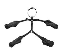 Dog Suspender Boots - Stay On Full Leg Protection For Muddy Hiking, Waterproof Red Anti Slip Paws Design, Adjustable TPE Rubber Sole,- Harness, Polyester Fibre For Snow Rain