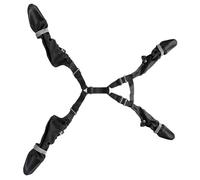 Dog Suspender Boots, Waterproof, Adjustable Tall Dog Boots, Anti Dirty Polyester, All Season, Black, Size L