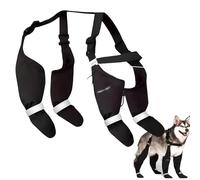 Dog Suspender Boots, Waterproof Dog Shoes, Anti Slip Dogs Boot Paw Foot Protector with Velcres Suspender for Injured Paw Stop Licking for Outdoor Walking from Rain, Snow, Rocks & Hot Pavement (XS-2XL)