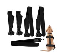 Dog Suspender Boots - Waterproof Soft Paw Protectors Puppy Boots | Dog Winter Shoes Adjustable Non-slip Outdoor Shoes Pet Clothing for Small Medium Dogs