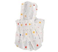 Dog Suspender Skirt Soft Breathable Cotton Cute Princess Sundress Summer Vacation Wedding Daily Walking (S)