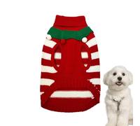 Dog Sweater - Comfortable Knit Outfit for Dogs | Striped Pet Costume, Breathable Knitwear, Ideal for Christmas and Winter Holidays, Ensures Comfort and Style for Your Friend to You