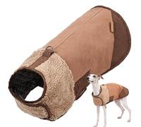 Dog Sweater, Cotton-Padded Dog Jacket, Winter Puppy Coat, Warm Dog Outfit, Reversible Cotton-Padded Dog Sweater and Winter Jacket, Ideal for Keeping Puppies Warm in Cold Weather