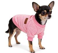 Dog Sweater Fleece Puppy Sweater | Warm dog sweatshirt for cold days, evenings, mornings and nights for winter, autumn, walking, camping, weddings,