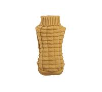 Dog Sweater High Elastic Solid Color Warm Cat Turtleneck Sweater Dog Jumper Pet Clothes,Dog Clothes Kitten Puppy Winter Knitted Crochet Jumper Pet Apparel for Small Medium Large Dogs Cats Yellow L