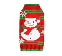 Dog Sweater - Social Media Outfit Crafted pets look dog Christmas sweater, ergonomic construction focus comfort Adjustable Clothing Soft Knit Insulation Soft Knit Insulation, Red Green