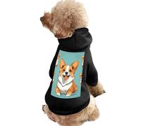 Dog Sweater Warm Dog and Cat Clothes Winter Dog Coat with Hoodie Soft Pet Clothes XS-2XL Cold Weather Corgi Cute Dog Dog Jacket for Small Medium Dogs and Cats