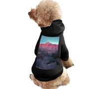 Dog Sweater Warm Dog and Cat Clothes Winter Dog Coat with Hoodie Soft Pet Clothes XS-2XL Cold Weather Grand Canyon Dog Jacket for Small Medium Dogs and Cats