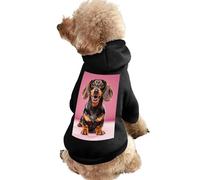 Dog Sweater Warm Dog and Cat Clothes Winter Dog Coat with Hoodie Soft Pet Clothes XS-2XL Cold Weather Dachshund Weiner Pet Dogs Dog Jacket for Small Medium Dogs and Cats