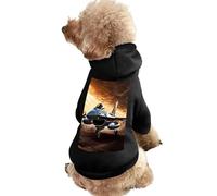 Dog Sweater Warm Dog and Cat Clothes Winter Dog Coat with Hoodie Soft Pet Clothes XS-2XL Cold Weather Falcon Fighter Dog Jacket for Small Medium Dogs and Cats