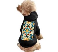 Dog Sweater Warm Dog and Cat Clothes Winter Dog Coat with Hoodie Soft Pet Clothes XS-2XL Cold Weather Colorful Arabic Editable File Yellow Dog Jacket for Small Medium Dogs and Cats