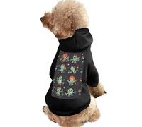 Dog Sweater Warm Dog and Cat Clothes Winter Dog Coat with Hoodie Soft Pet Clothes XS-2XL Cold Weather Many Zombies Dog Jacket for Small Medium Dogs and Cats
