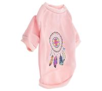 Dog Sweater with Windproof Warmth, Cotton Pink Xl for Winter | Cartoon Pattern Design, Skin-friendly Practical Fit, for Outdoor Activity, Suitable for Pets under 7kg