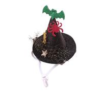 Dog Sweatshirt for Small Medium Hamster Hat, Small Animal Top Hat Costume Pig Witch Head Accessories Hamster (Black, 11 5x11 5x12cm)